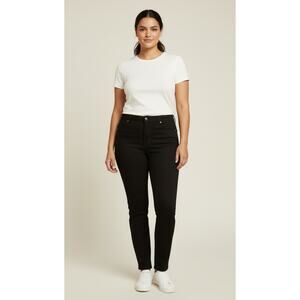 Levi’s Plus 414 Classic Straight Leg Jeans Black Mid Rise Women’s Size 16W